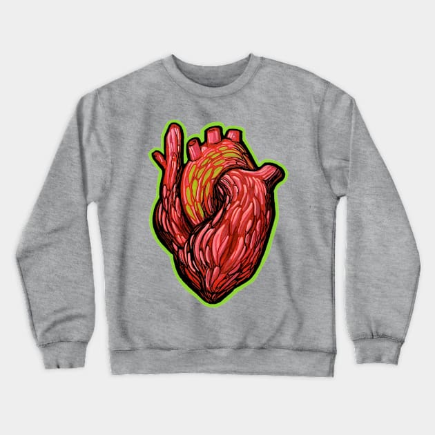 Anatomical Heart Crewneck Sweatshirt by TimPangburn